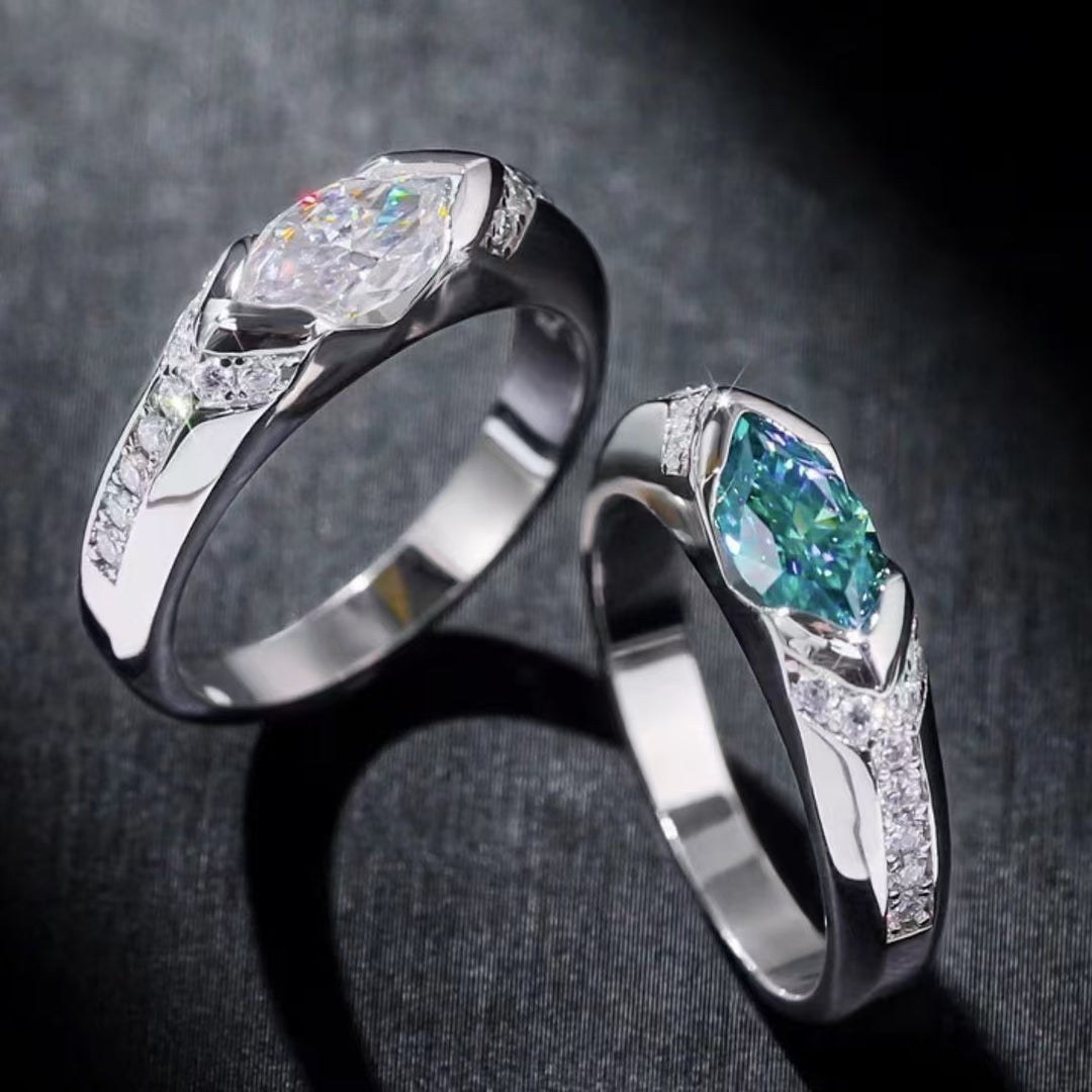 Marquise Cut Diamond Ring Solitaire Statement Ring Promise Engagement Wedding Ring Unisex Luxury Fine Jewelry