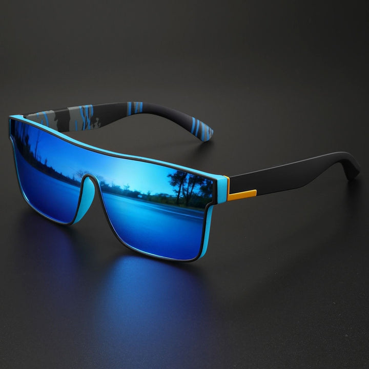 Motorcycle Photochromic Oversized Sunglasses Men Windproof Outdoor Sports Riding Shades