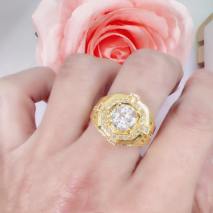 Pavé Diamond Open Adjustable Ring Minimalist Luxury Temperament Band
