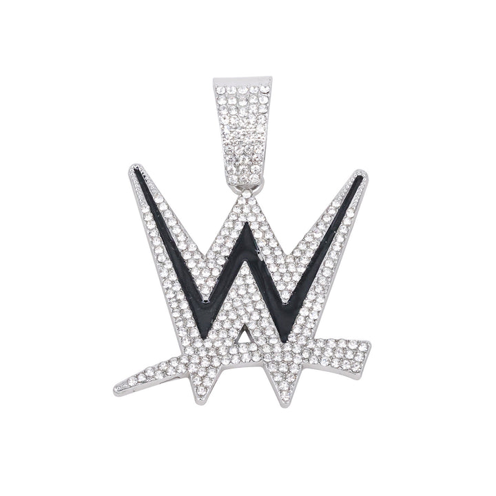 Iced Out Lightning Star Pendant Necklace Cuban Chain Hip Hop Diamond Necklace For Men Women