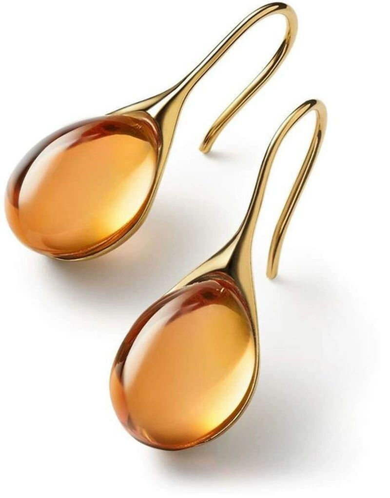 Teardrop Cabochon Dangle Earrings Minimalist Smooth Drop Hook Earrings Elegant Statement Timeless Classic Daily Wedding Party Fashion Jewelry Gift For Women