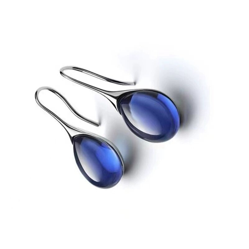 Teardrop Cabochon Dangle Earrings Minimalist Smooth Drop Hook Earrings Elegant Statement Timeless Classic Daily Wedding Party Fashion Jewelry Gift For Women
