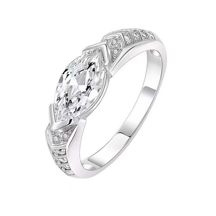 Marquise Cut Diamond Ring Solitaire Statement Ring Promise Engagement Wedding Ring Unisex Luxury Fine Jewelry