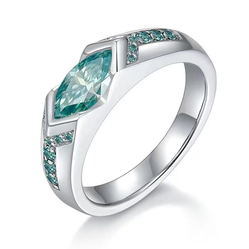 Marquise Cut Diamond Ring Solitaire Statement Ring Promise Engagement Wedding Ring Unisex Luxury Fine Jewelry