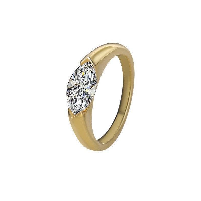 arquise Diamond Signet Ring Minimalist Bold Solitaire Statement Ring Unisex Classic Wedding Band