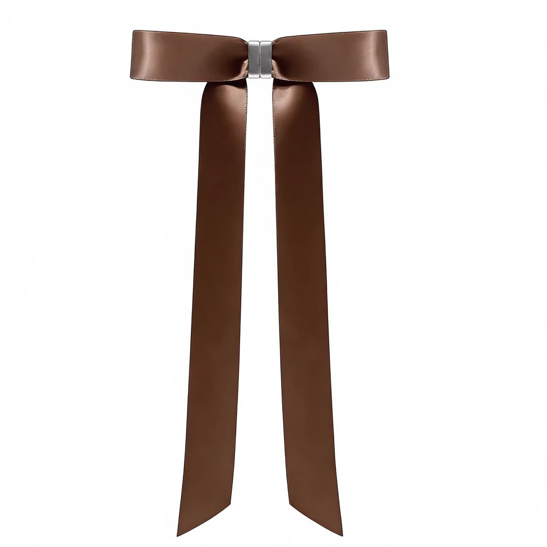 Detachable Magnetic Bow Hair Clips Elegant Satin Barrettes For Women