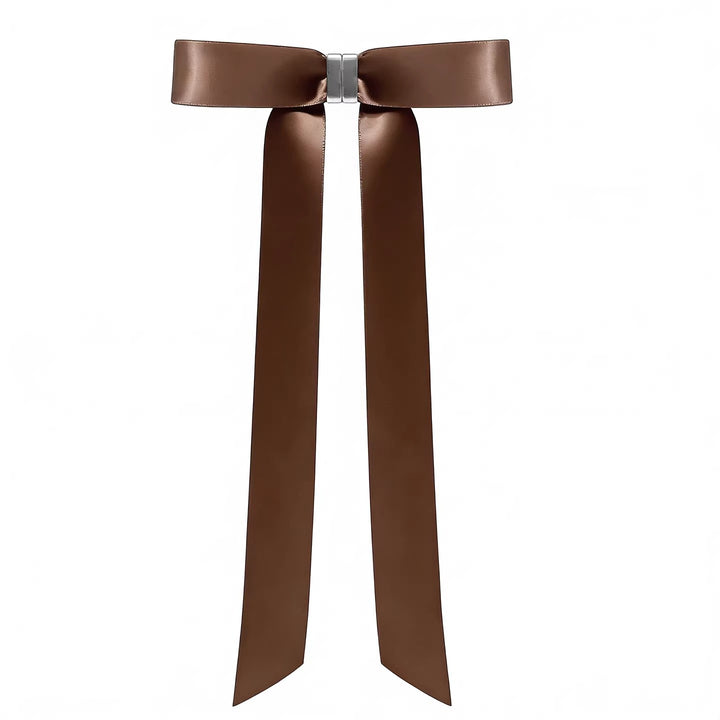 Detachable Magnetic Bow Hair Clips Elegant Satin Barrettes For Women