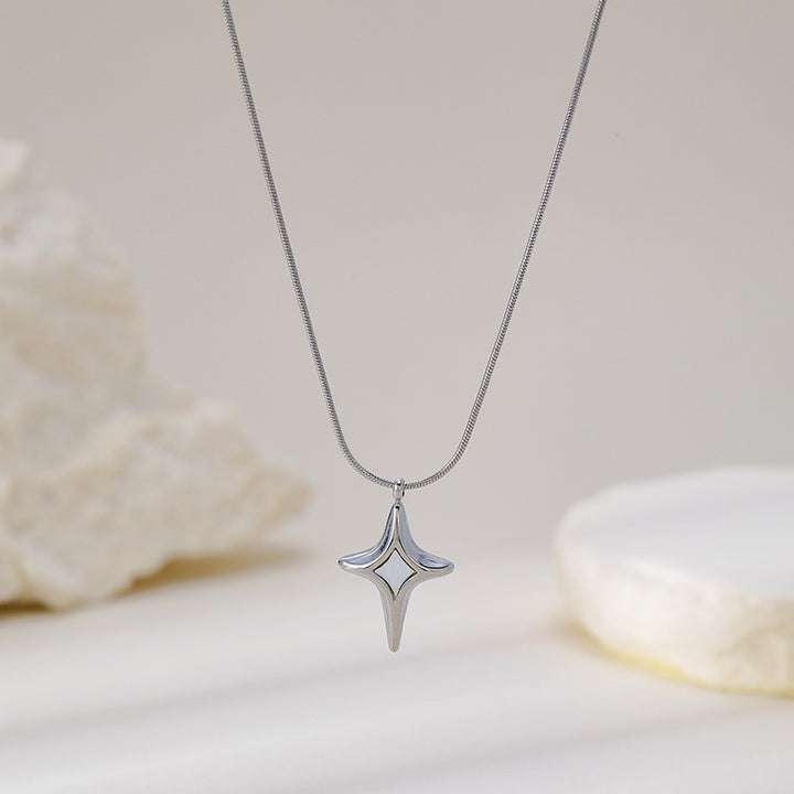 Minimal Star Sterling Silver Pendant Necklace