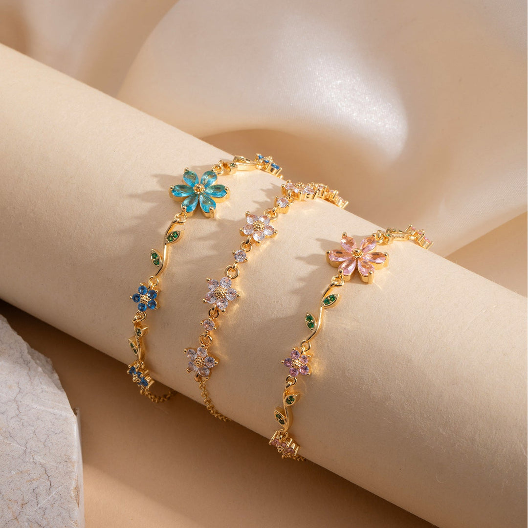 Colorful Flower Vine Bracelet for Women
