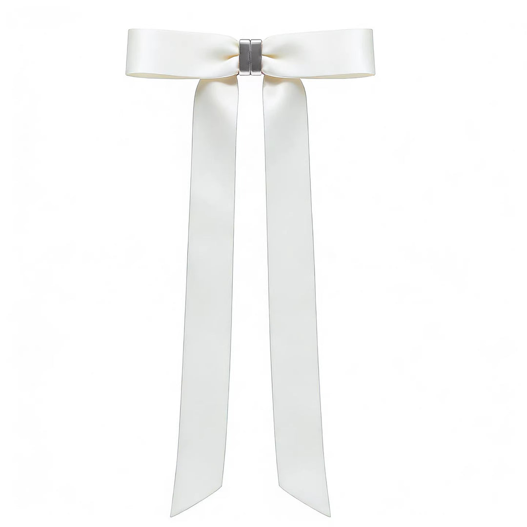 Detachable Magnetic Bow Hair Clips Elegant Satin Barrettes For Women