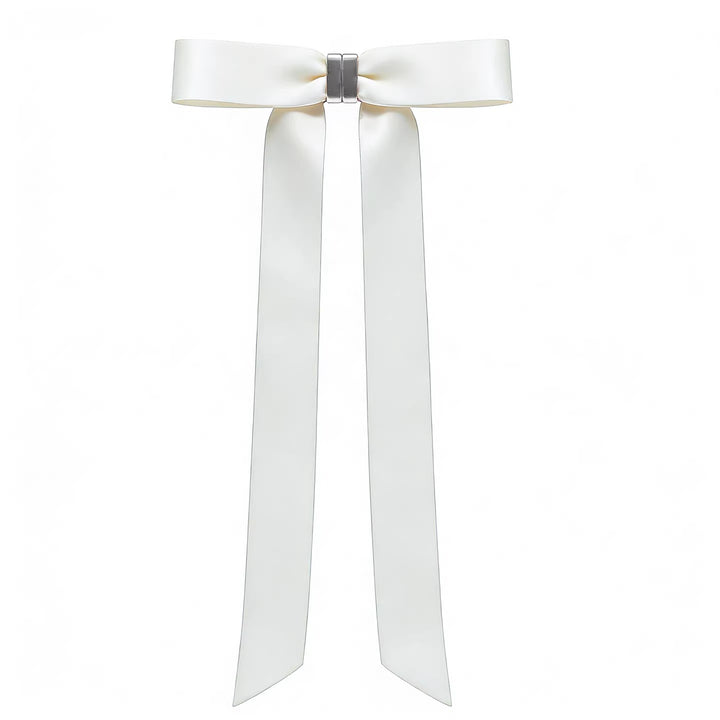 Detachable Magnetic Bow Hair Clips Elegant Satin Barrettes For Women