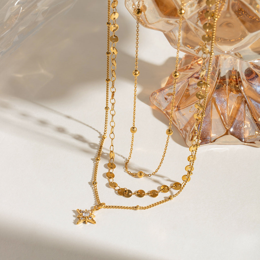 Starburst Layered Necklace