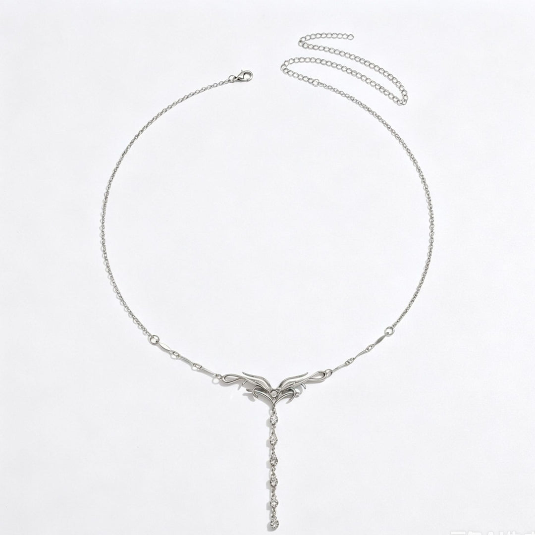 Butterfly Tassel Waist Chain for Women Elegant Diamond Accent Belly Chain Jewelry