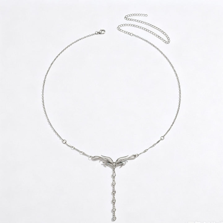 Butterfly Tassel Waist Chain for Women Elegant Diamond Accent Belly Chain Jewelry