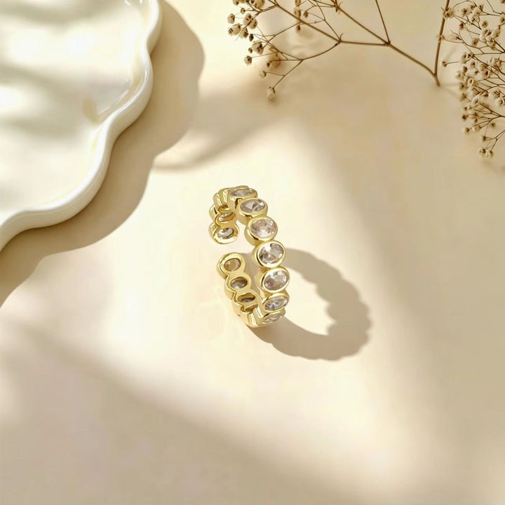 Minimalist Open Diamond Band Ring
