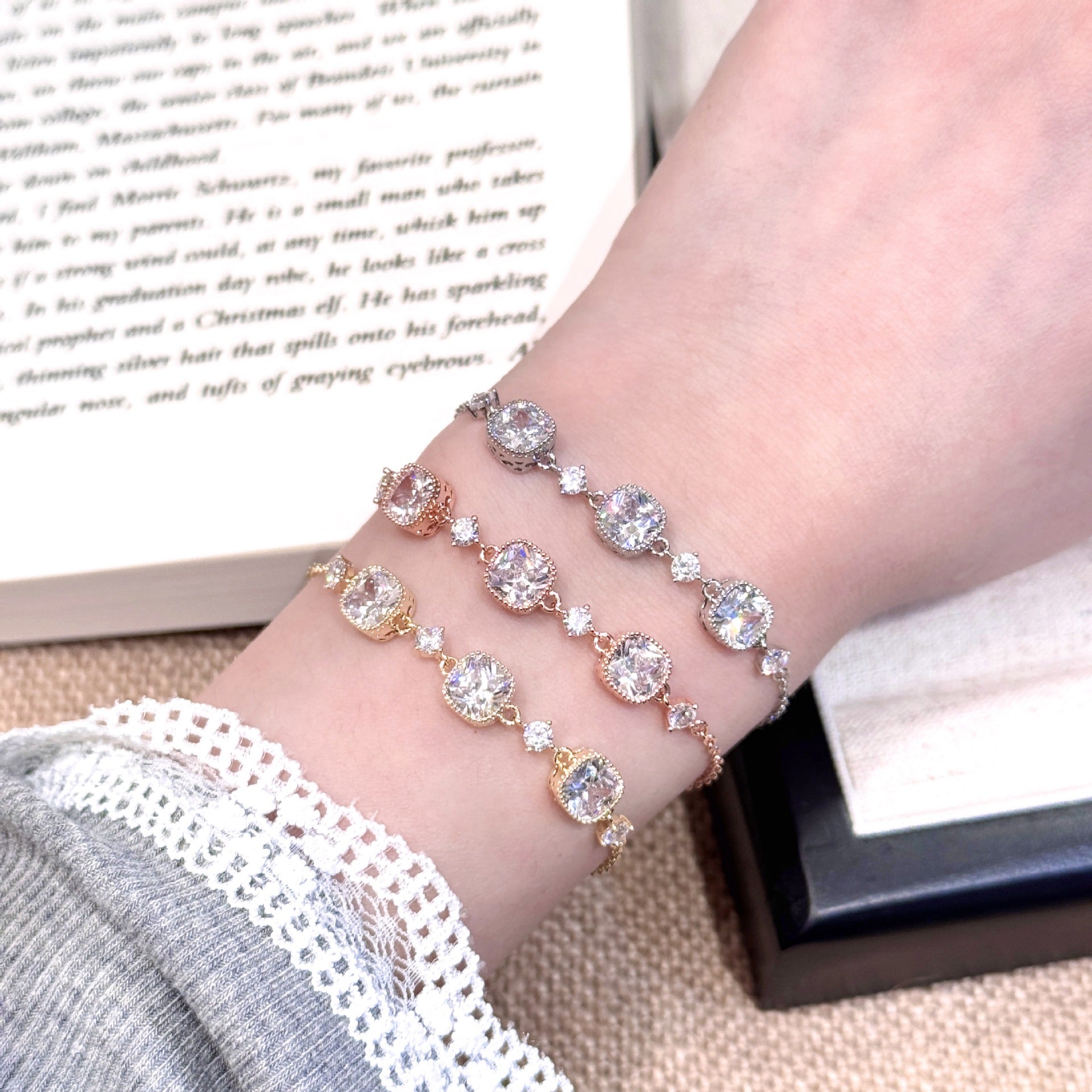 Luxury Rose Gold Diamond Bracelet