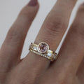 Double-Layer Crystal Ring Elegant Vintage Luxury Women’s Fashion Statement Ring
