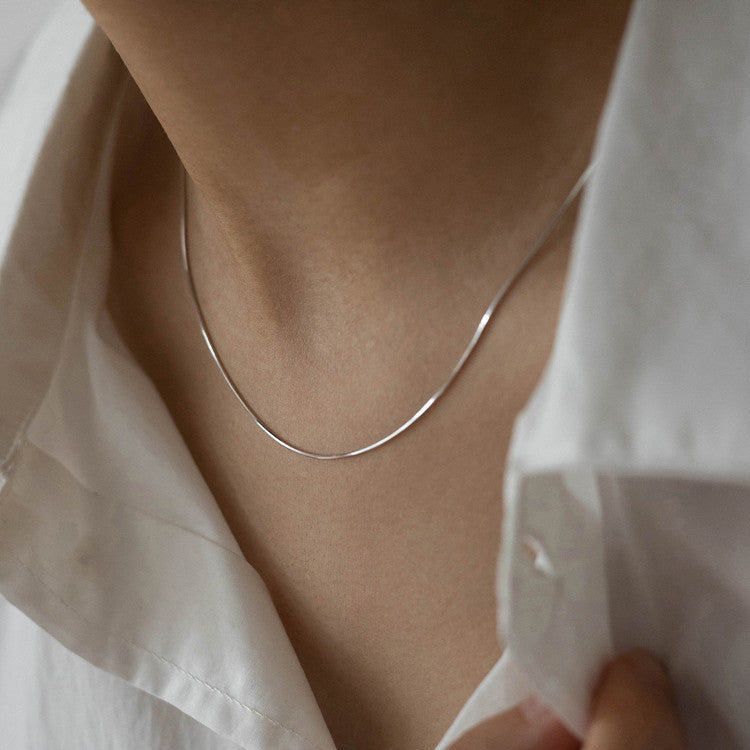 Minimal Snake Chain Necklace