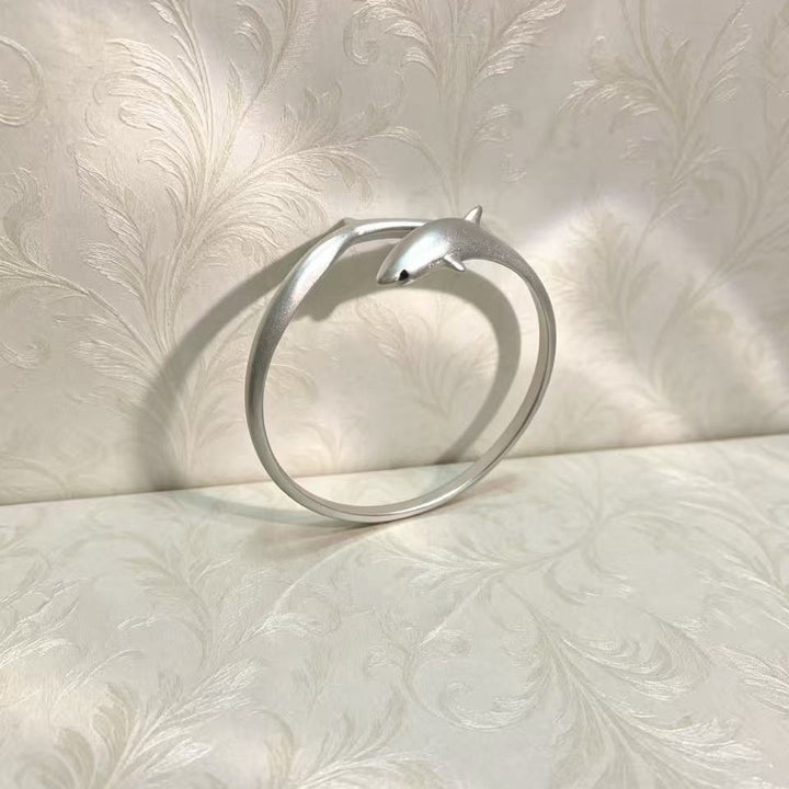 Cute Shark Open Cuff Bracelet