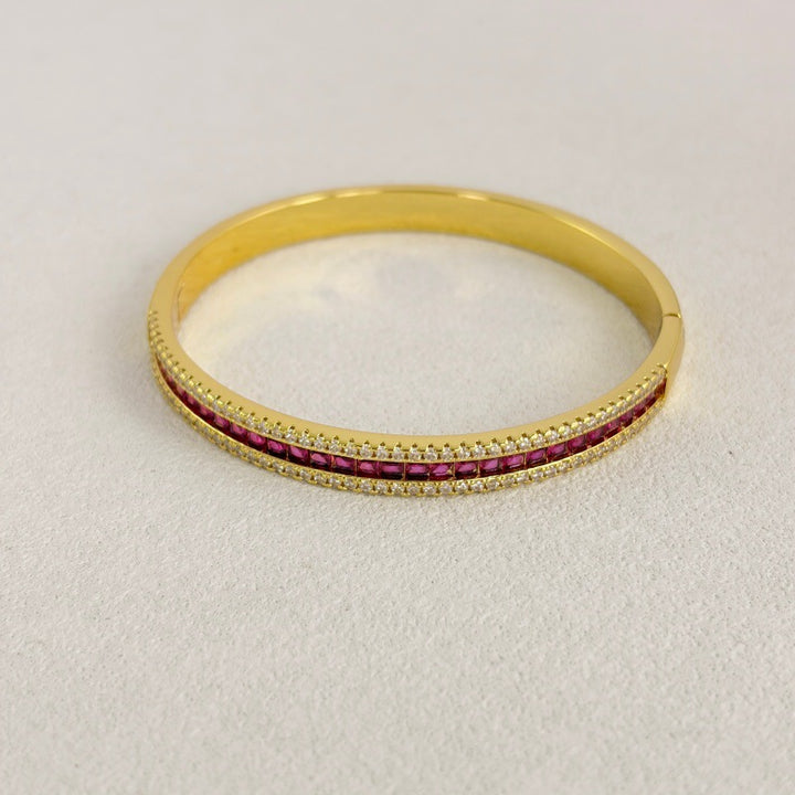 Colorful Diamond-Encrusted Bracelet