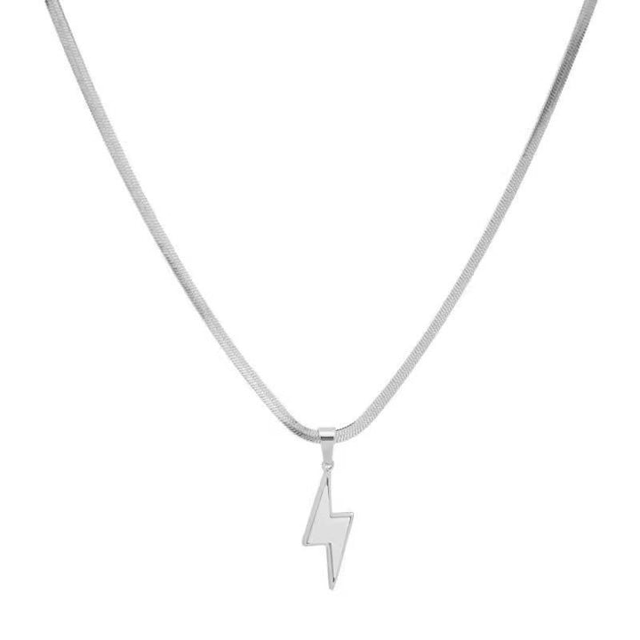 Lightning Bolt Snake Chain Necklace