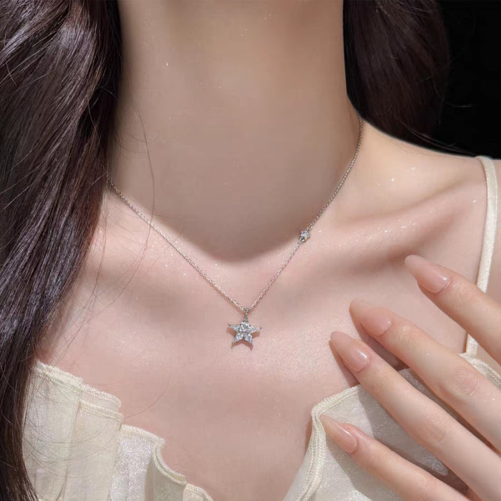 Rhinestone Star Pendant Necklace