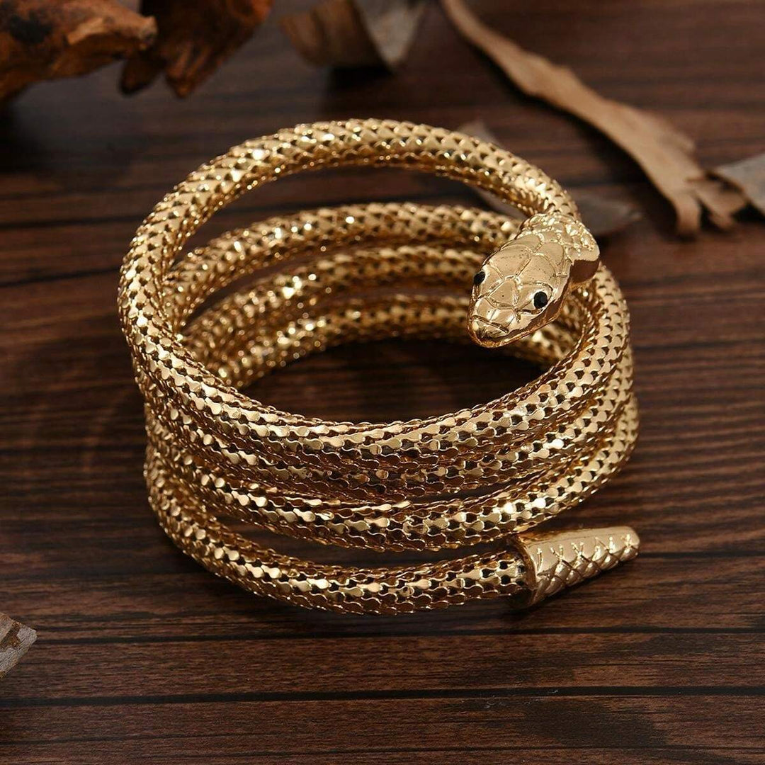 Flexible Snake Shaped Anklet Multi Wear Gold Snake Jewelry