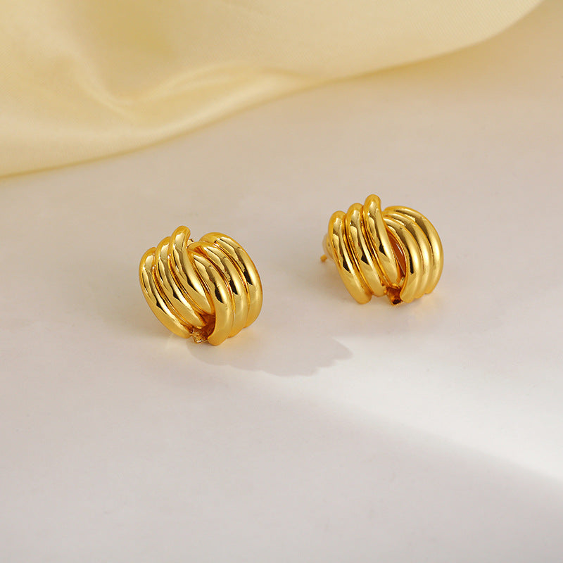 Minimalist Multi-Layer Cuff Earrings S925 Silver