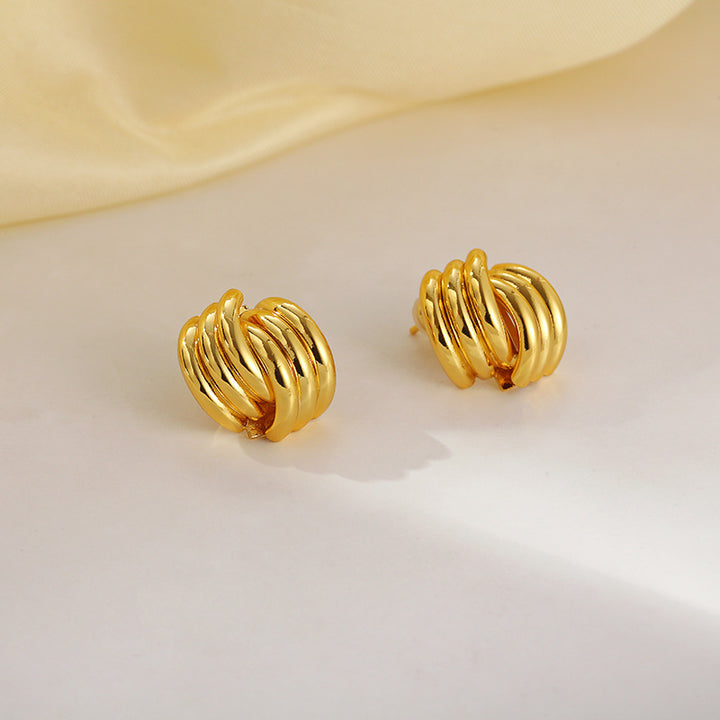 Minimalist Multi-Layer Cuff Earrings S925 Silver