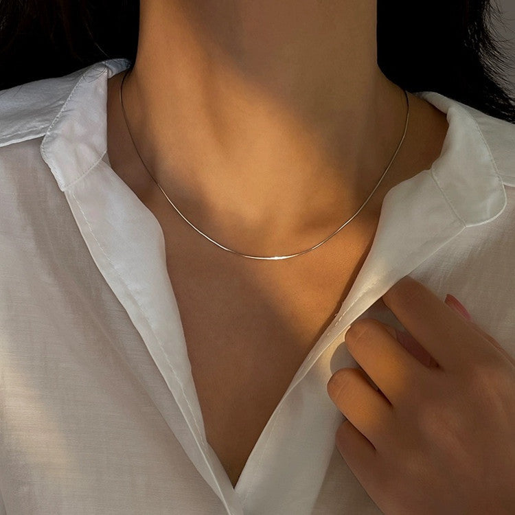 Minimal Snake Chain Necklace