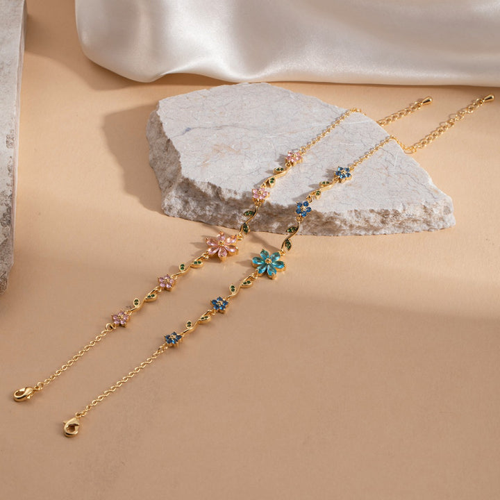 Colorful Flower Vine Bracelet for Women