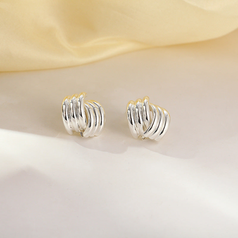 Minimalist Multi-Layer Cuff Earrings S925 Silver