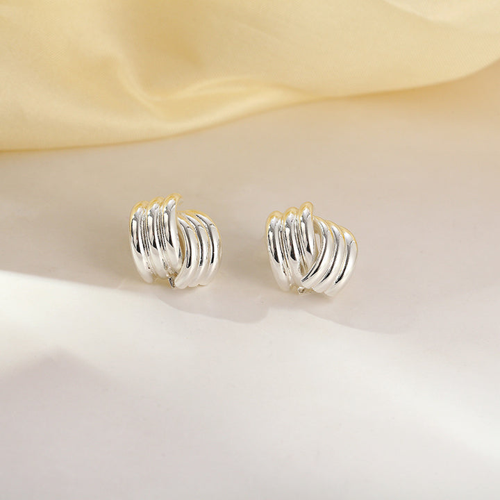 Minimalist Multi-Layer Cuff Earrings S925 Silver