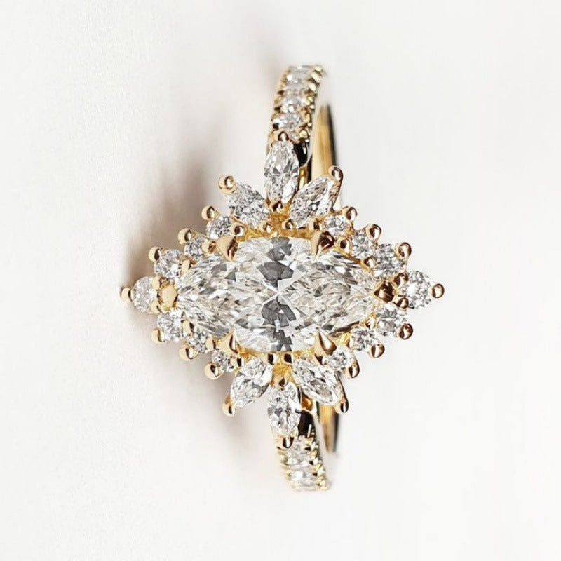 Luxury Marquise Diamond Ring for Women