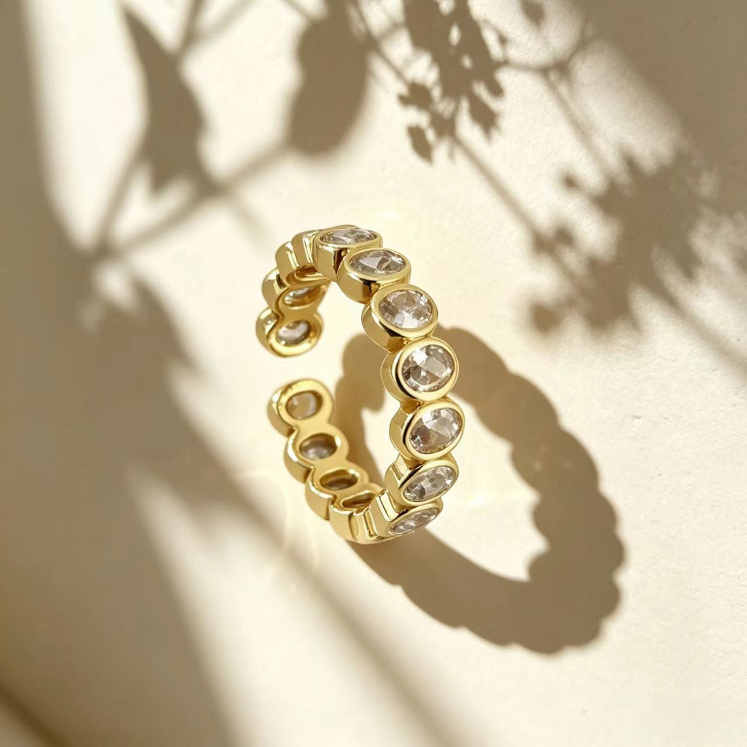 Minimalist Open Diamond Band Ring