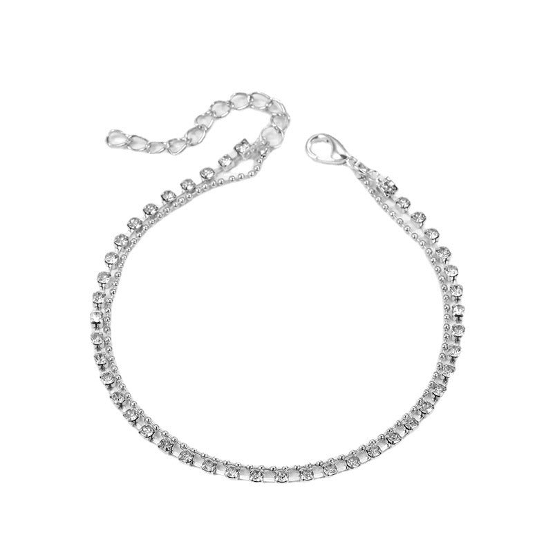 Multi-Layer Stackable Anklet Set – Double & Four Layer