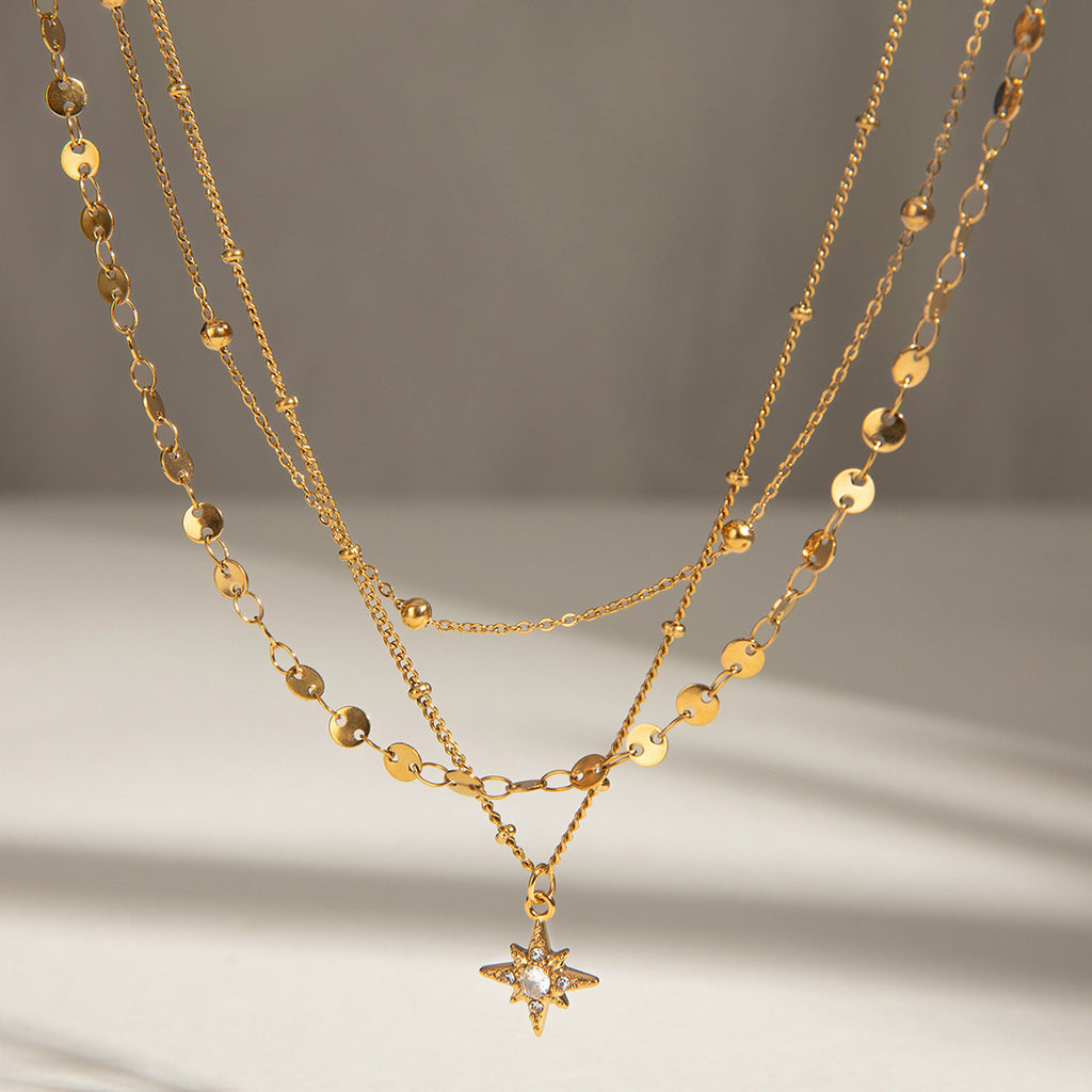 Starburst Layered Necklace