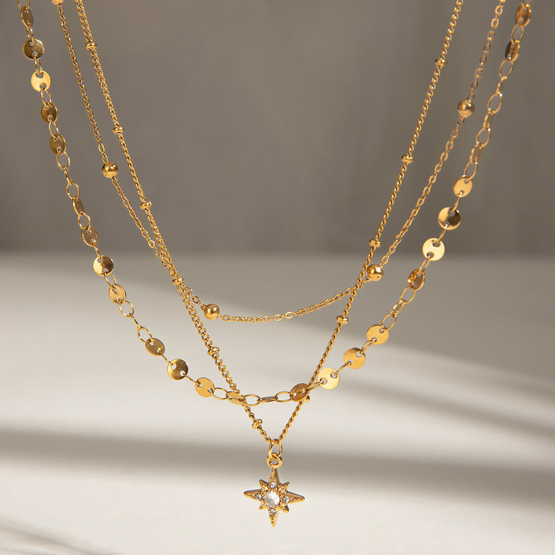 Starburst Layered Necklace
