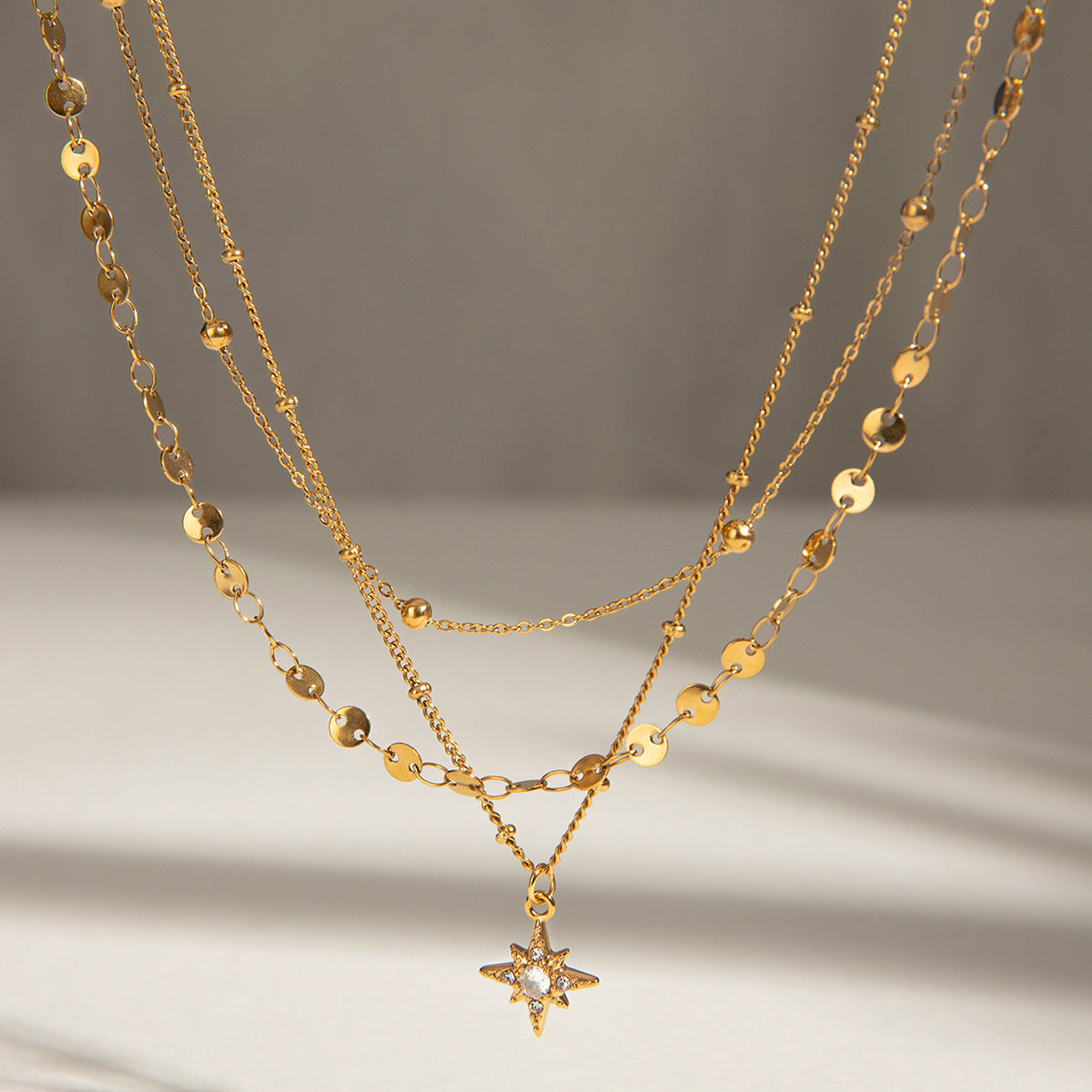 Starburst Layered Necklace