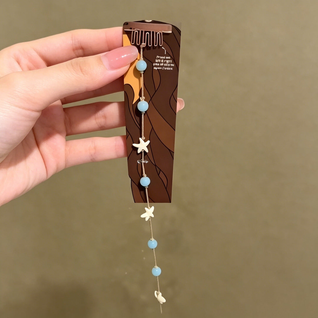 Beach Starfish Shell Hair Clip Extension Single Piece
