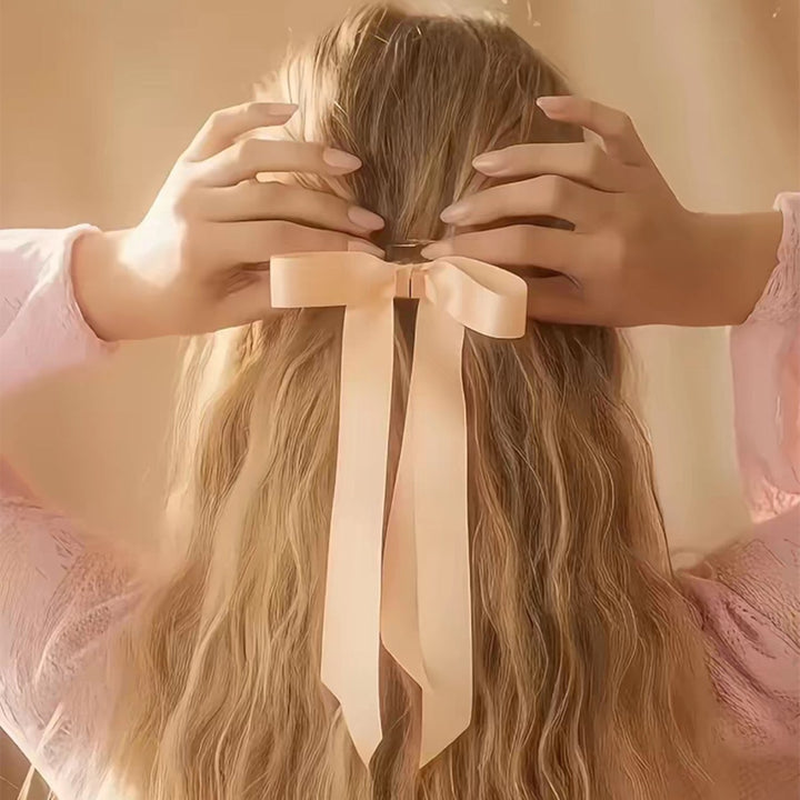 Detachable Magnetic Bow Hair Clips Elegant Satin Barrettes For Women