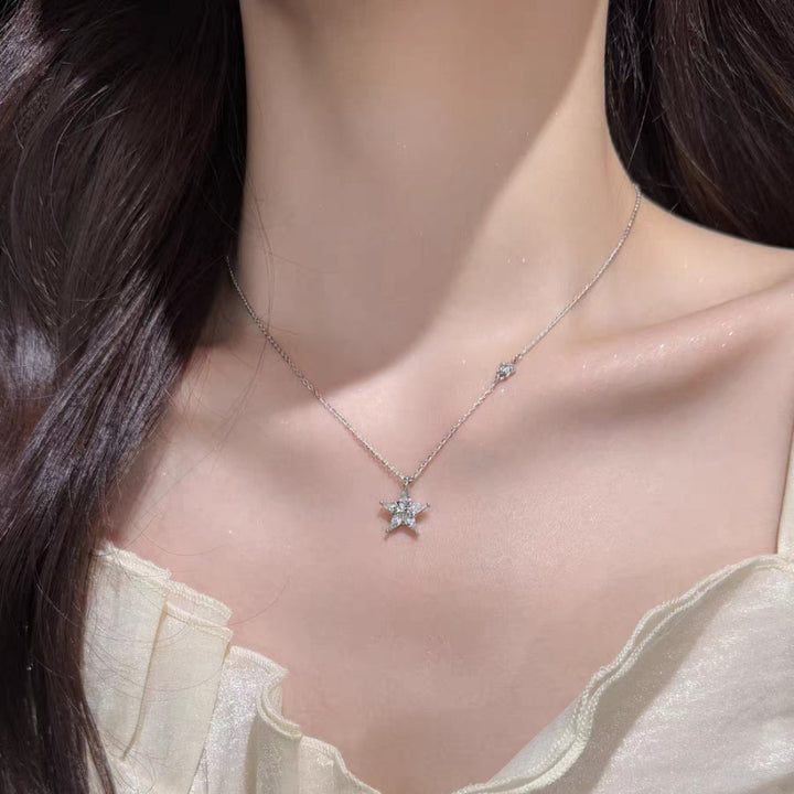 Rhinestone Star Pendant Necklace