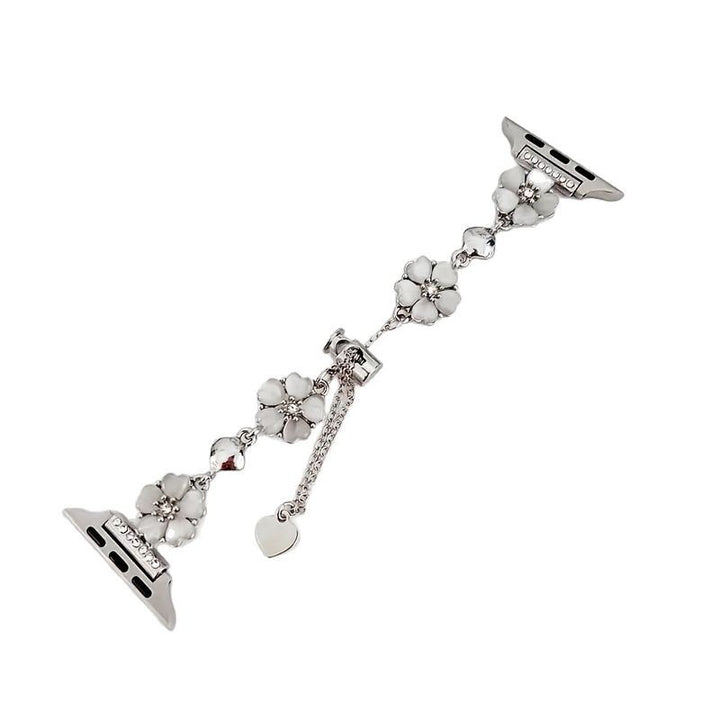 Vintage Plum Blossom Cat's Eye Chain Band, Compatible with Apple Watch All Series