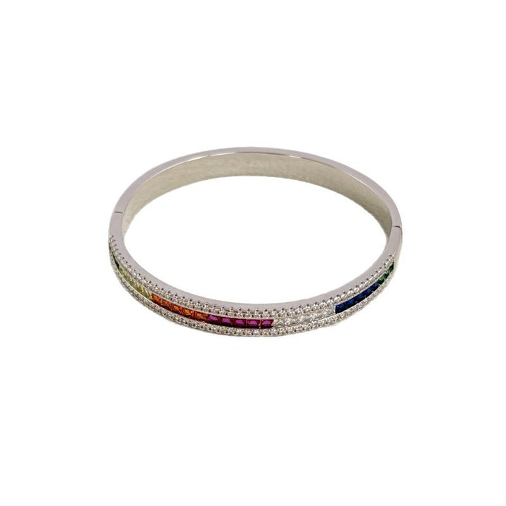 Colorful Diamond-Encrusted Bracelet