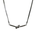 Minimalist Metal Knot Choker Necklace