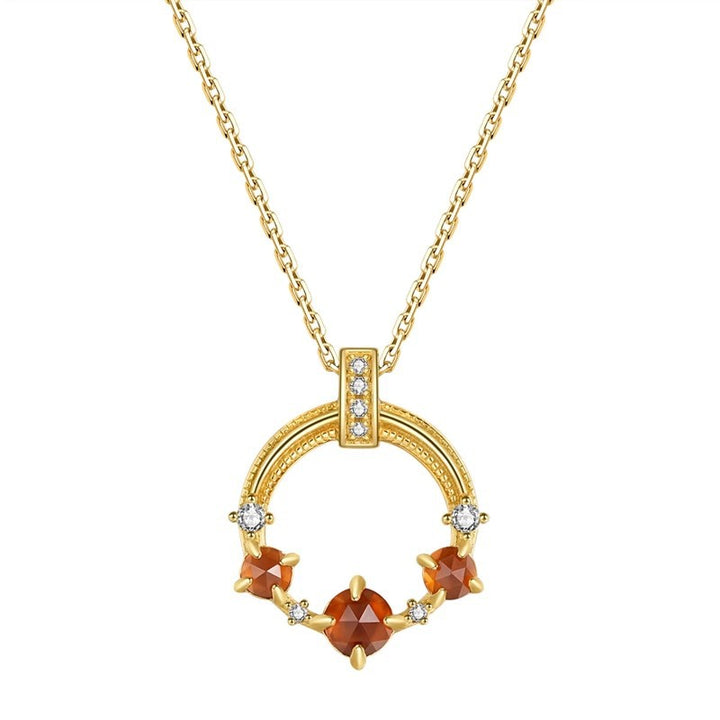 14K Gold Natural Diamond Y-Shape Tassel Necklace