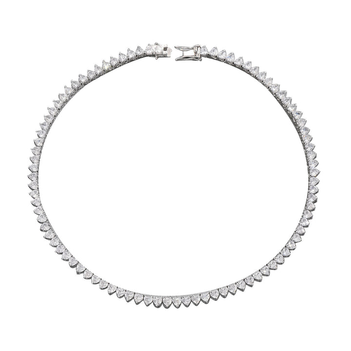 Minimalist Pear-Cut Diamond Choker Necklace