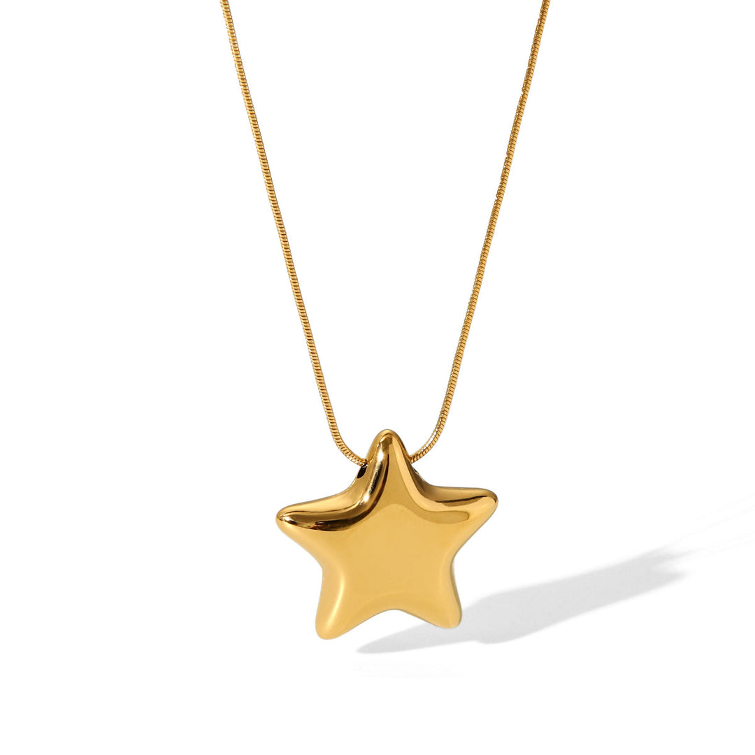 Puffy Star Pendant Necklace
