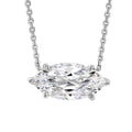 Marquise Crystal Necklace Minimalist Elegant Pendant