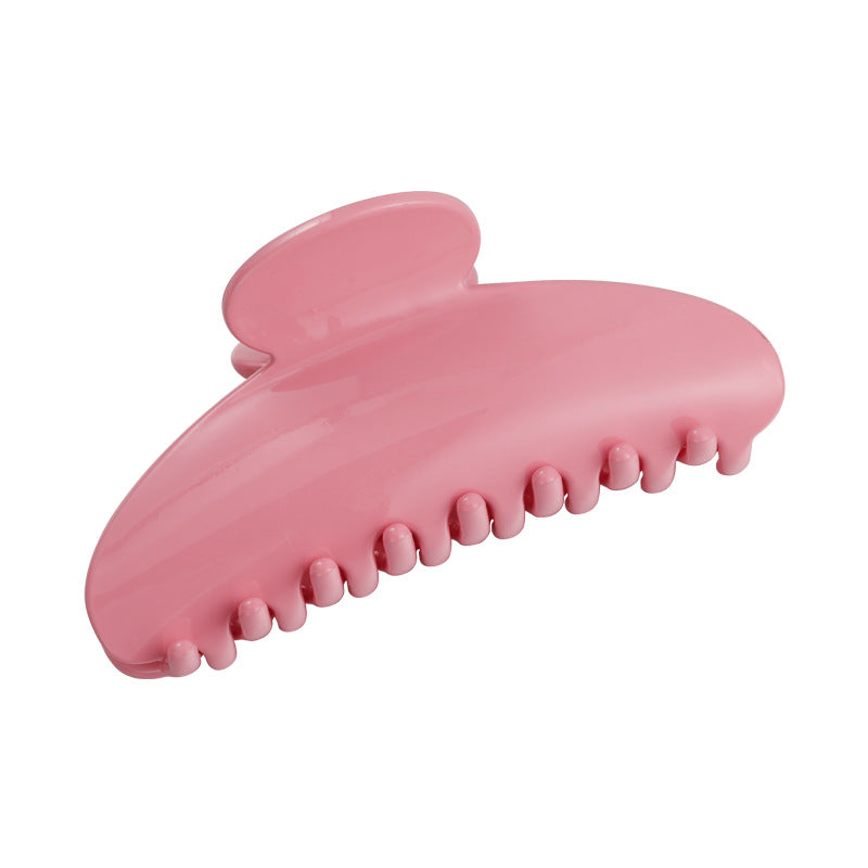 Creamy Acetate Large Hair Claw Clip Sweet Pink Beige Hair Clamp for Women
